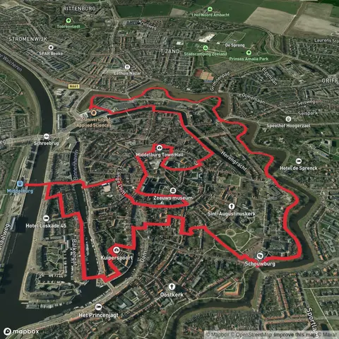 Molenwater Park, De Seismolen and De Hoop via Noordbolwerk