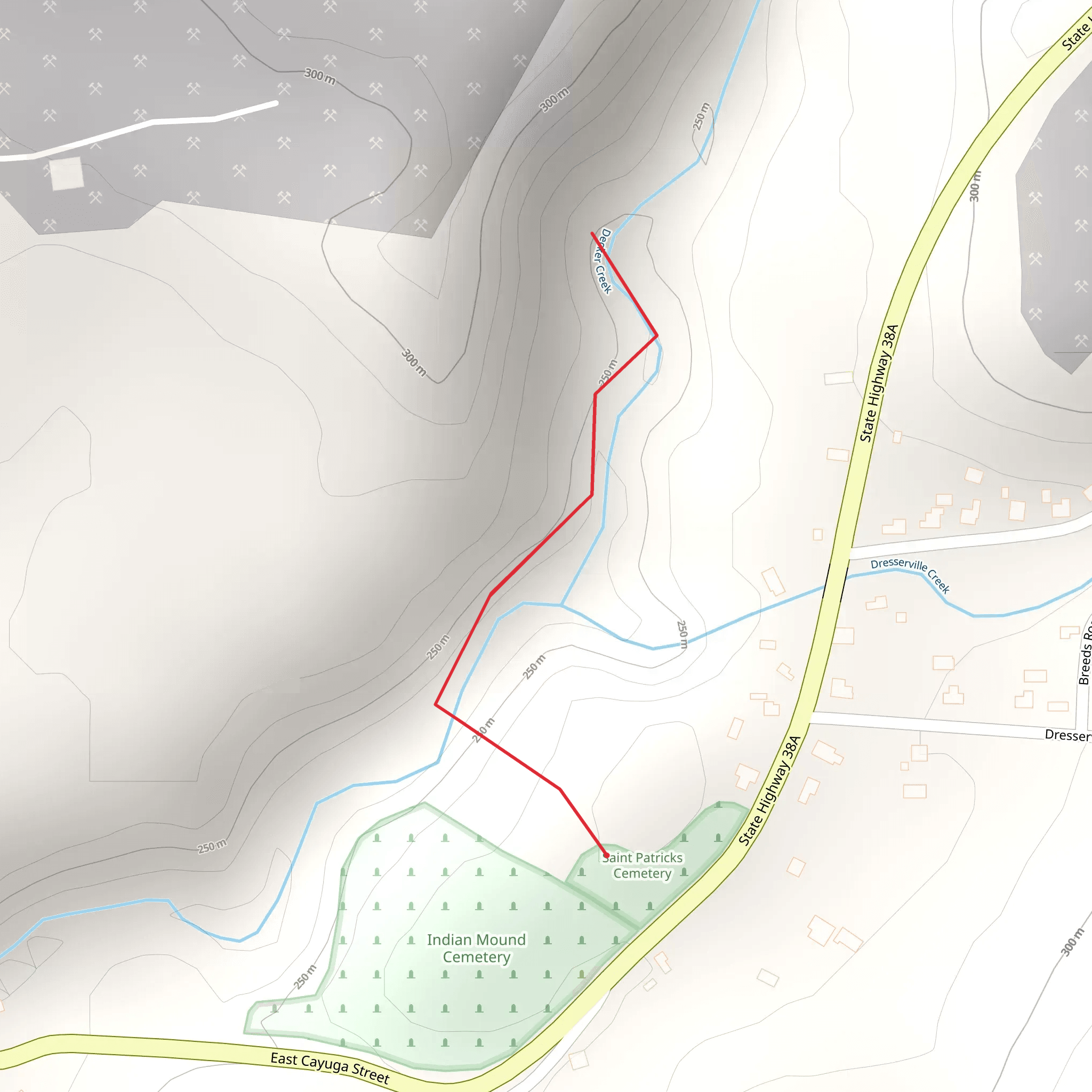 Decker Creek mobile static map