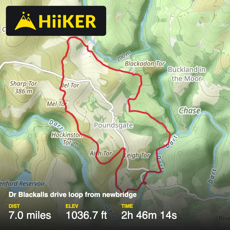 A map preview of the recording Dr Blackalls drive loop from newbridge .