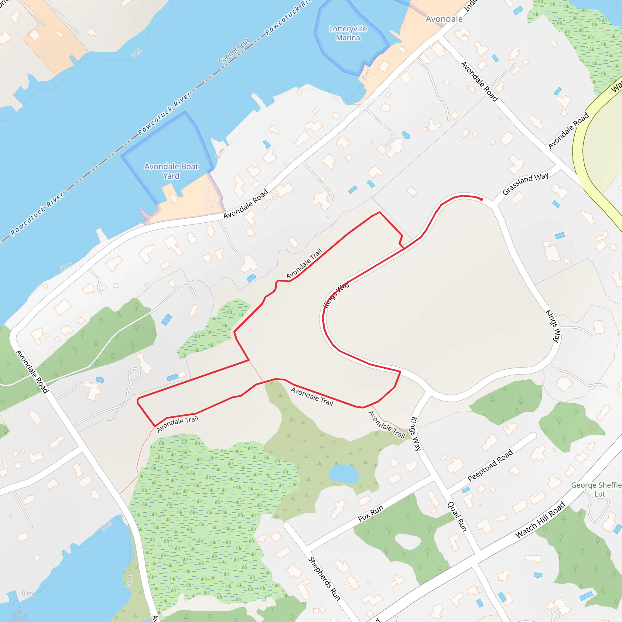 Avondale Loop Trail mobile static map