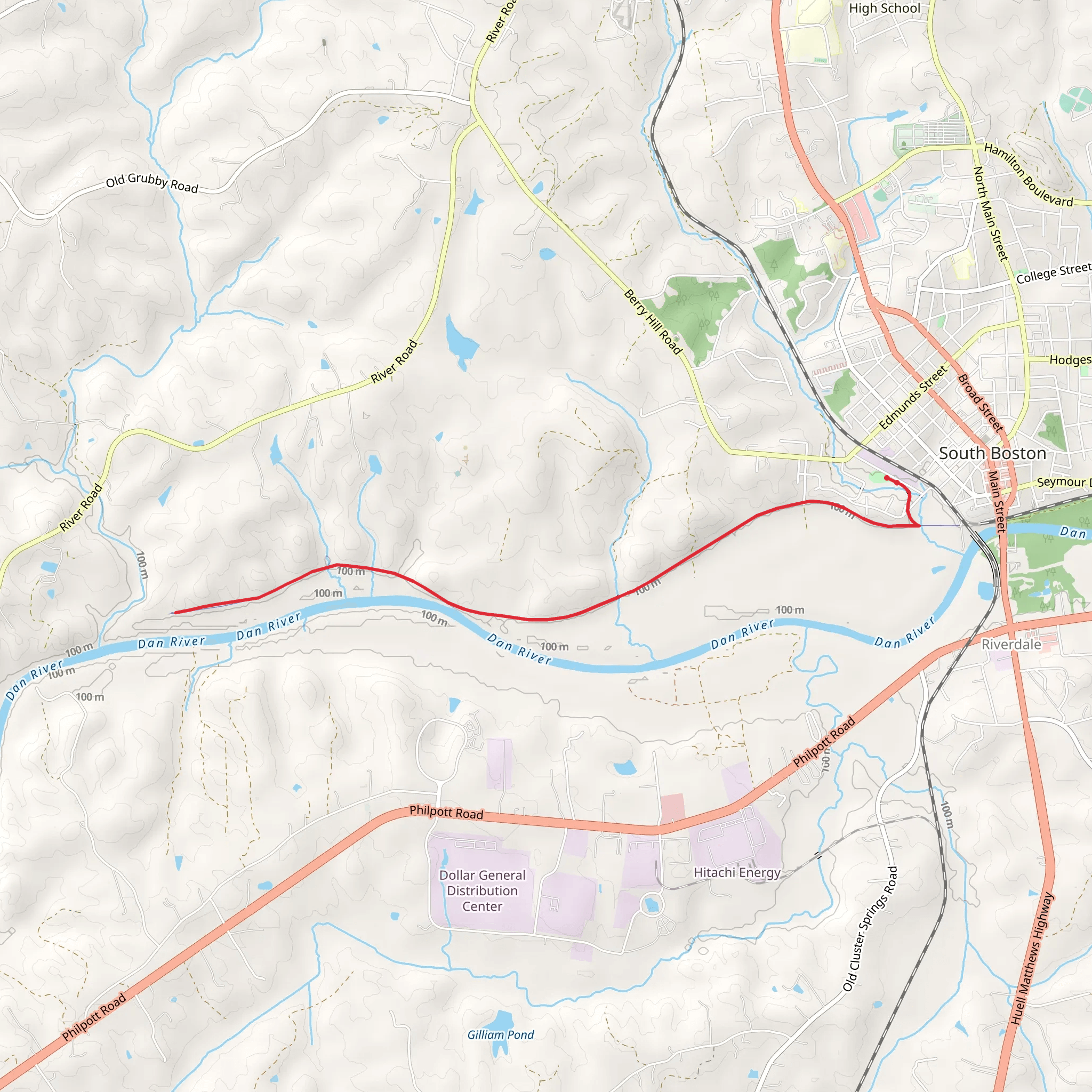 Tobacco Heritage Trail mobile static map