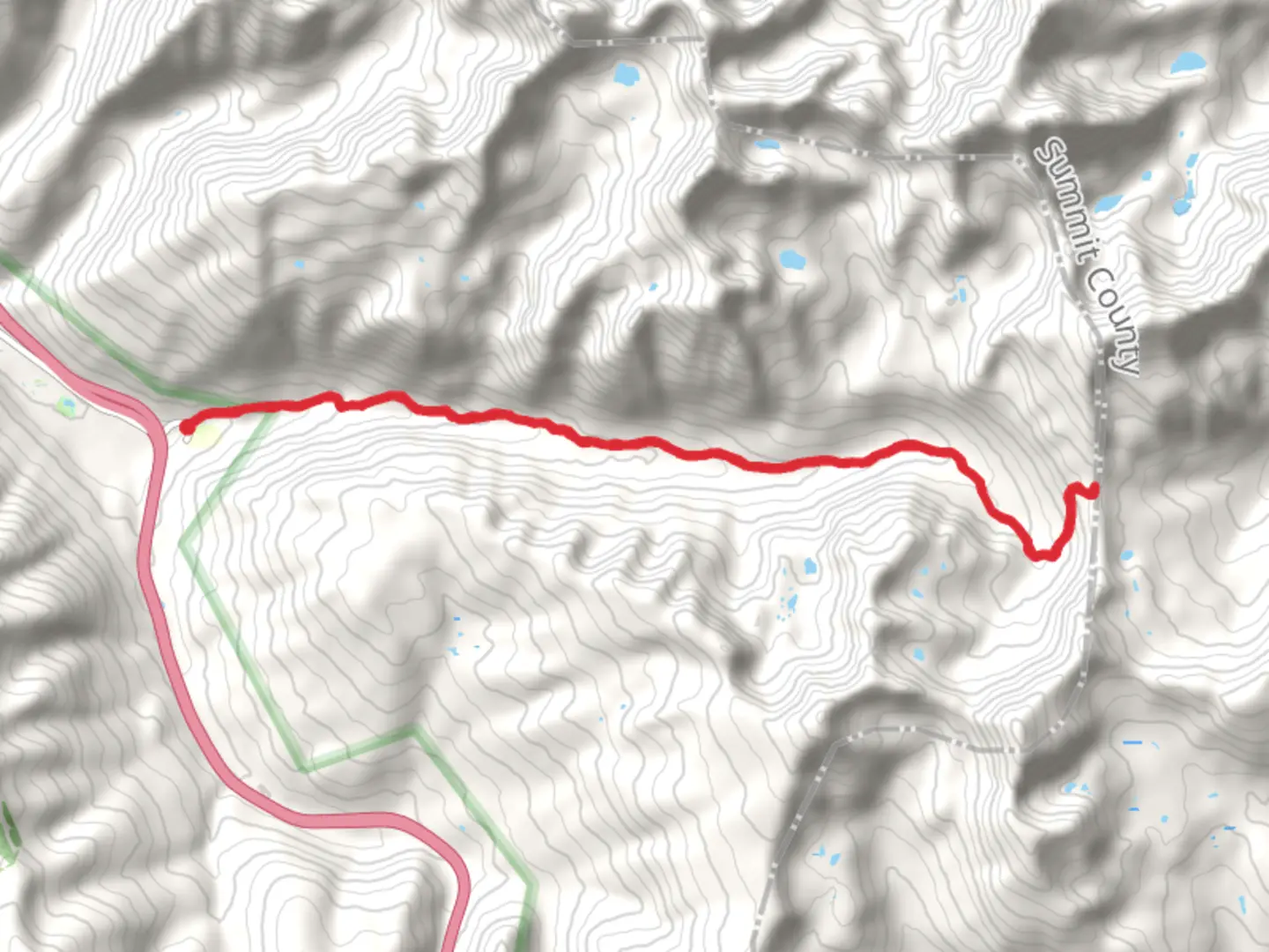 An image depicting the trail Red Buffalo Pass via Gore Creek Trail and its surrounding area.