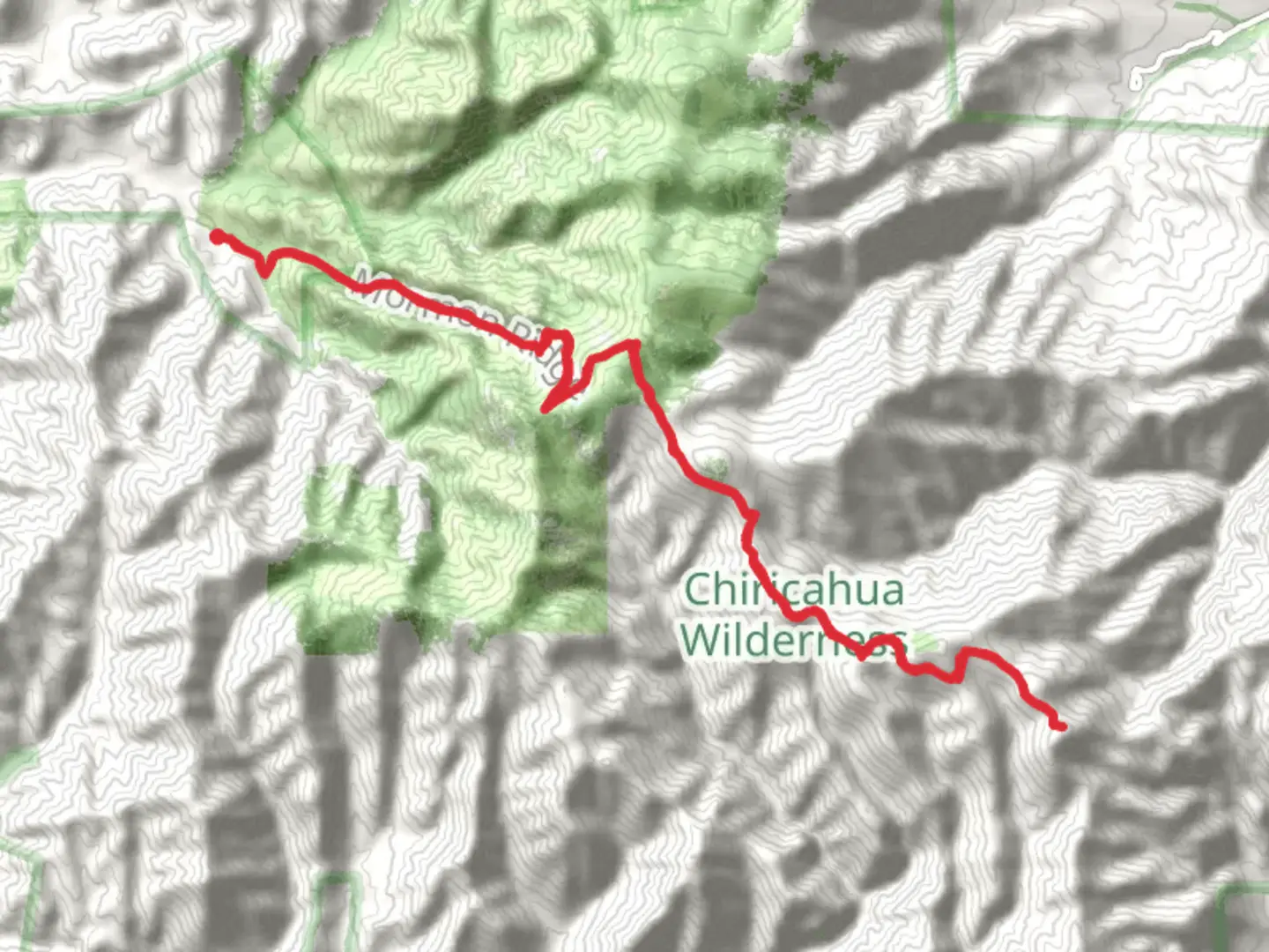 An image depicting the trail Sentinel Peak from Sycamore Campground and its surrounding area.