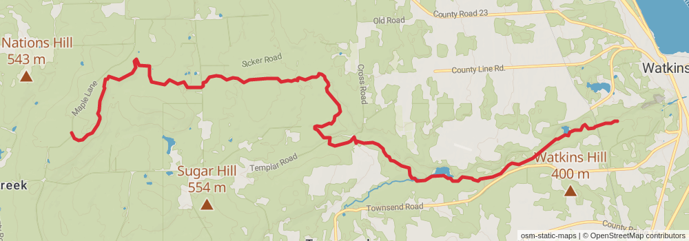 American Perimeter Trail - New York to Maine stage 2 Map
