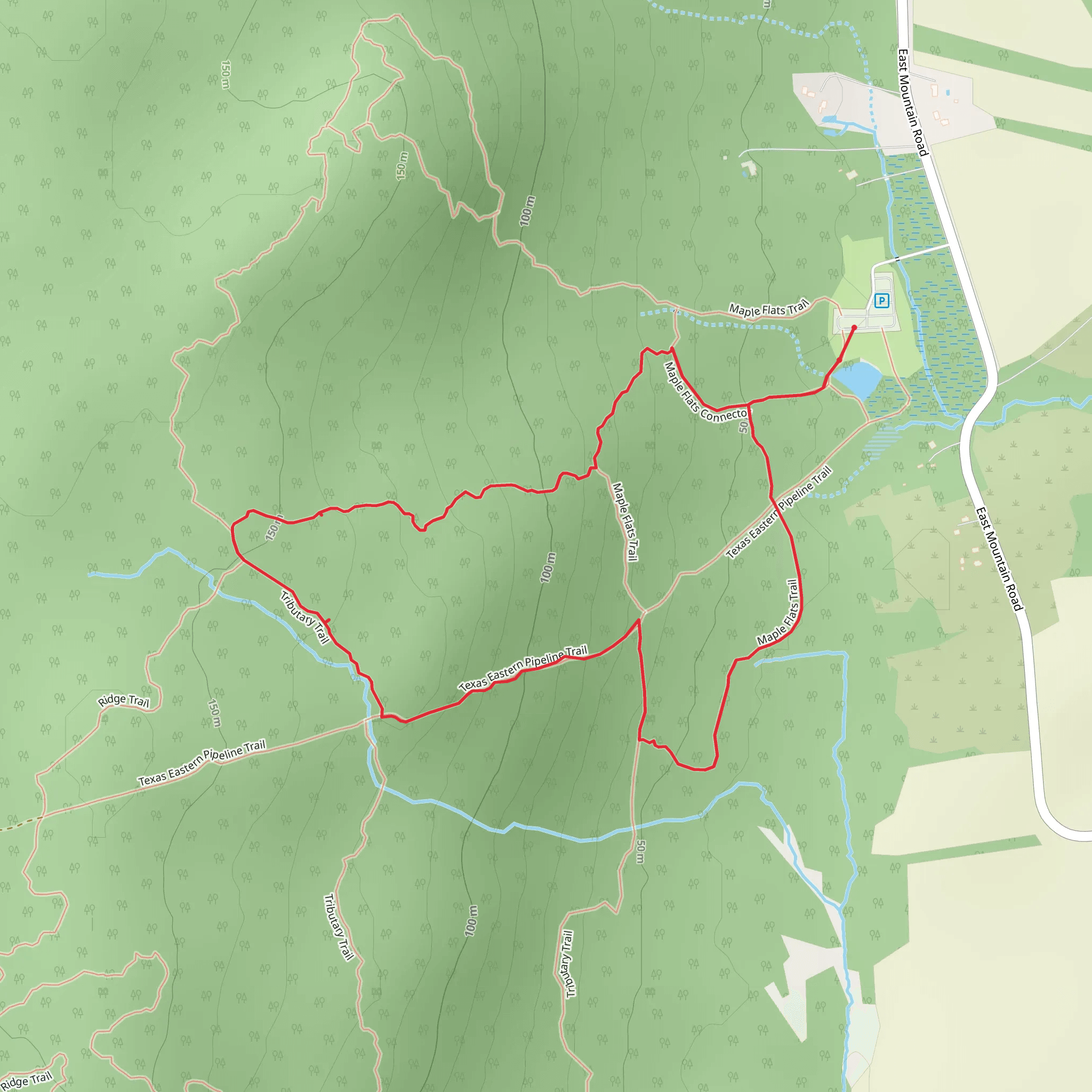 White Circle and Pipeline Loop mobile static map