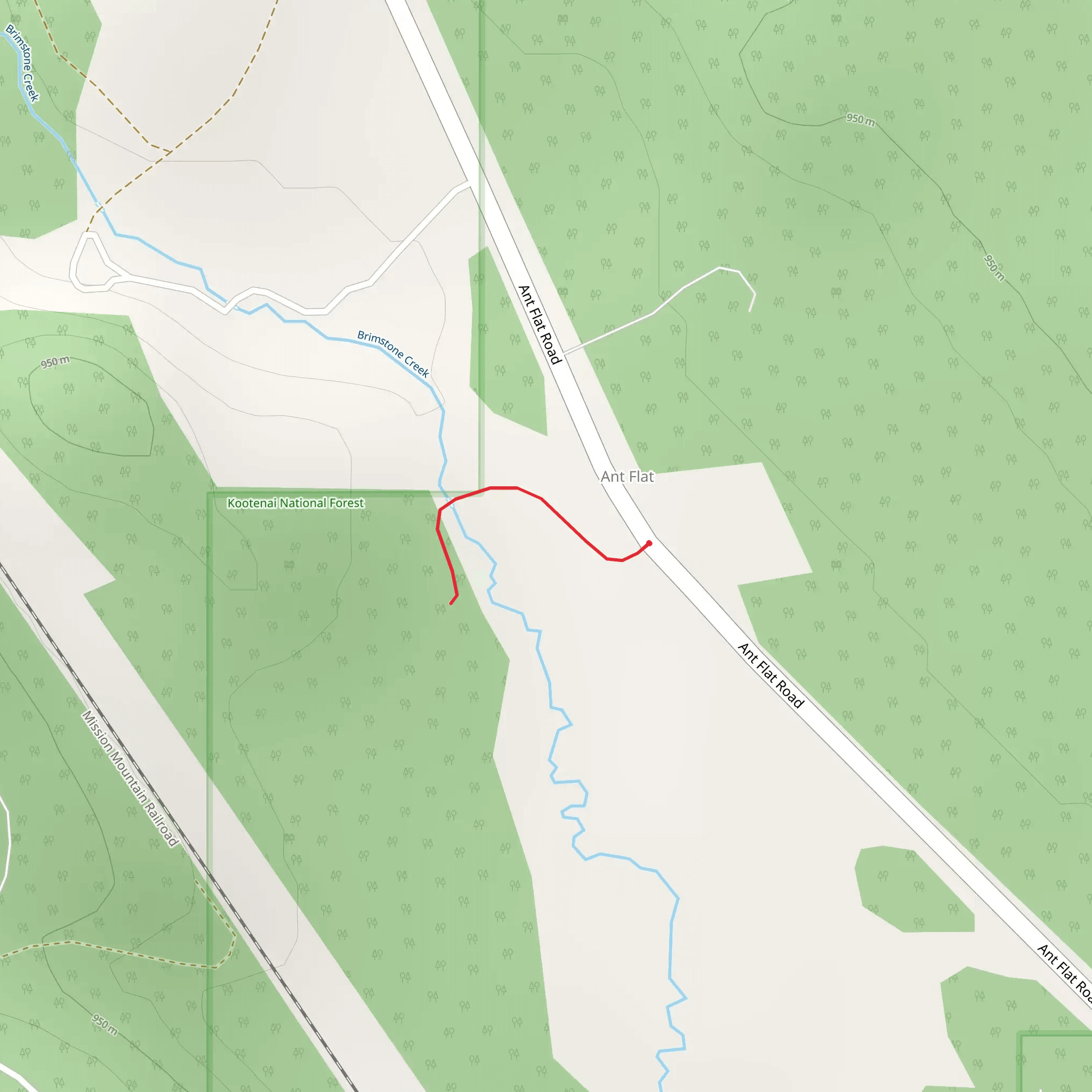 Brimstone Creek mobile static map