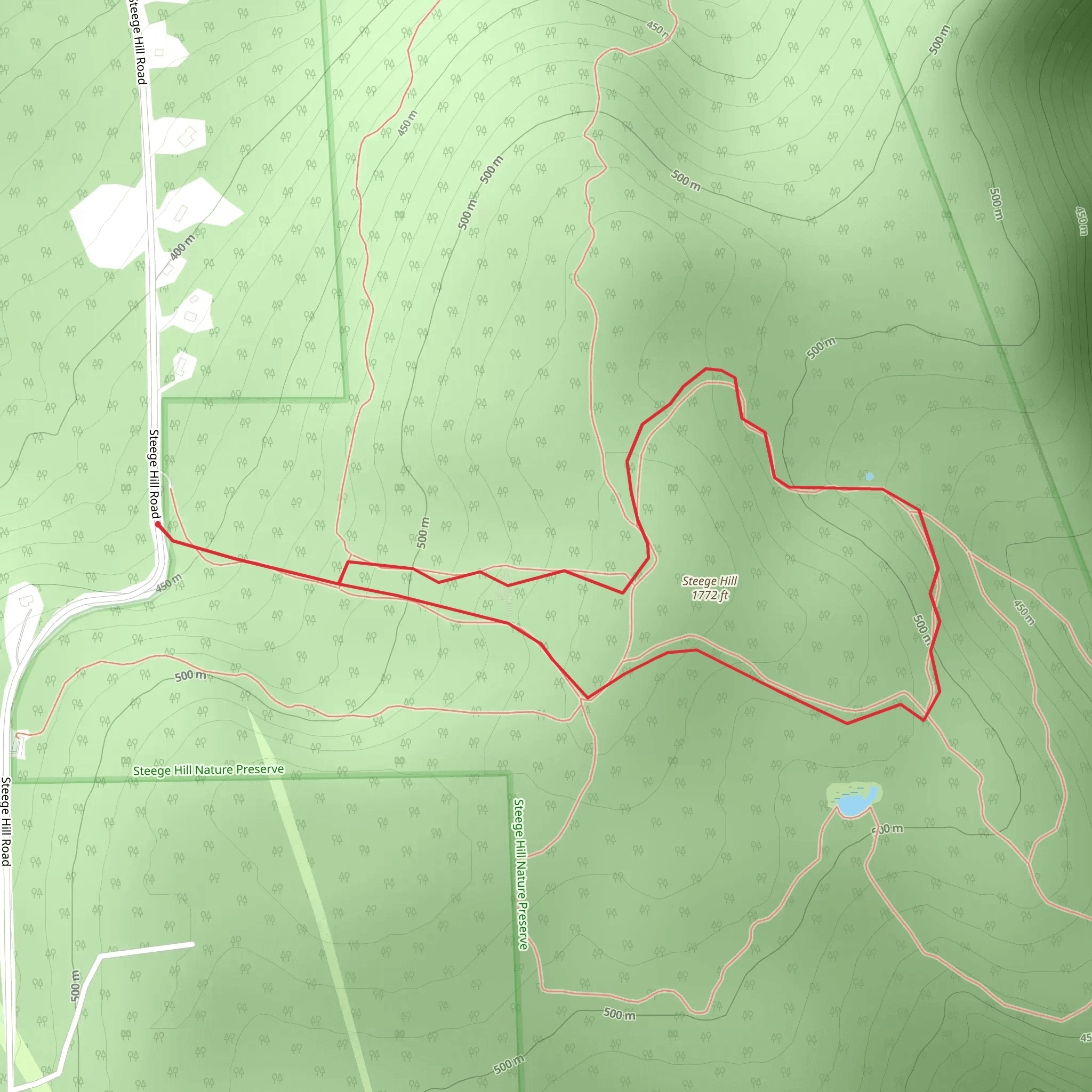 Steege Hill Loop mobile static map