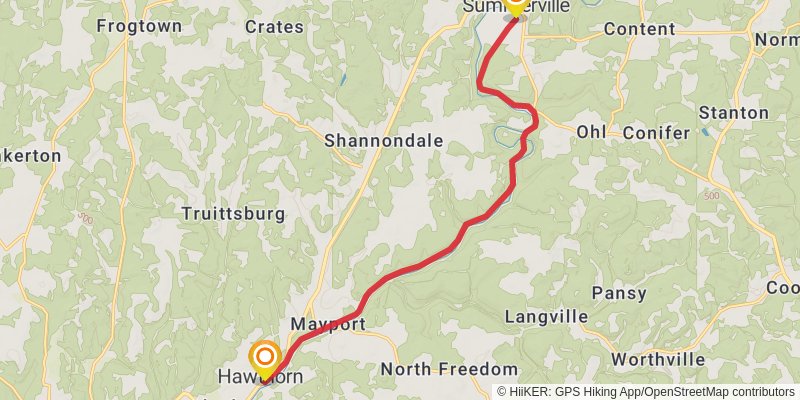 Redbank Valley Trail stage 3 Map