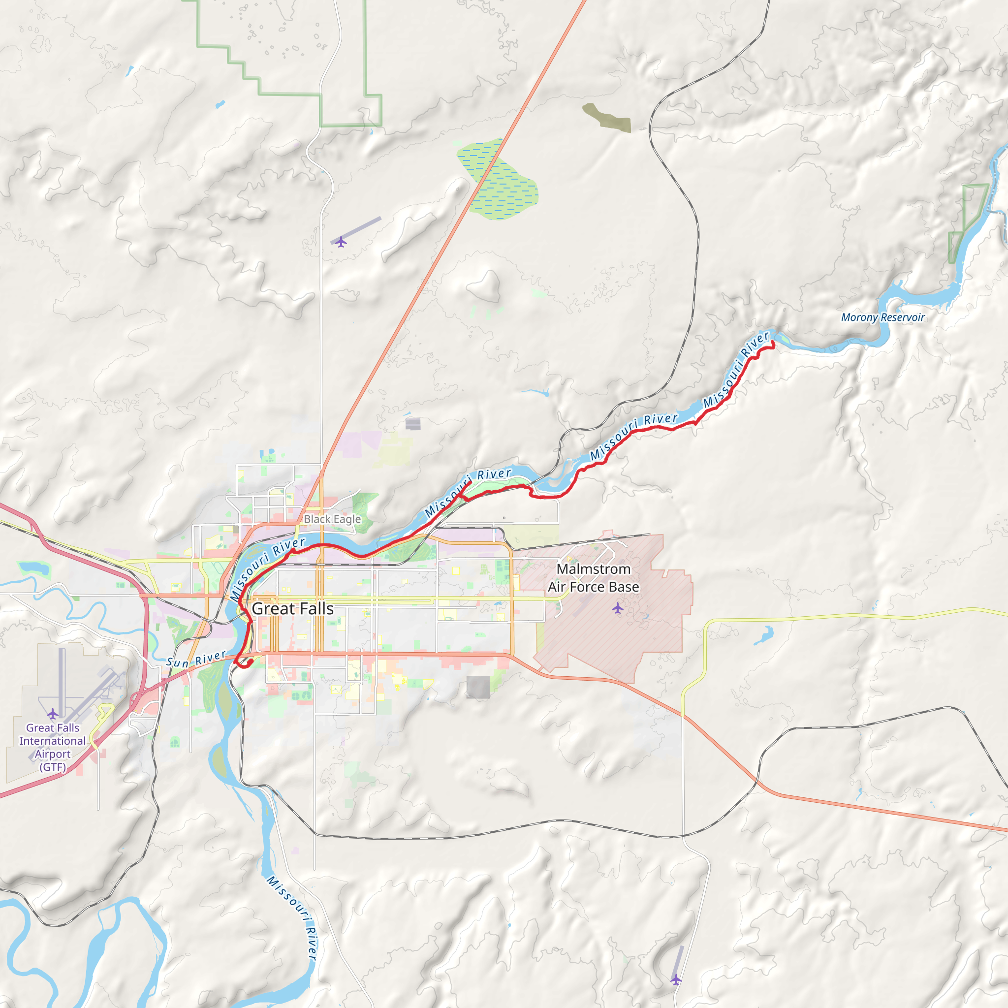 Rivers Edge Trail - Warden Park mobile static map