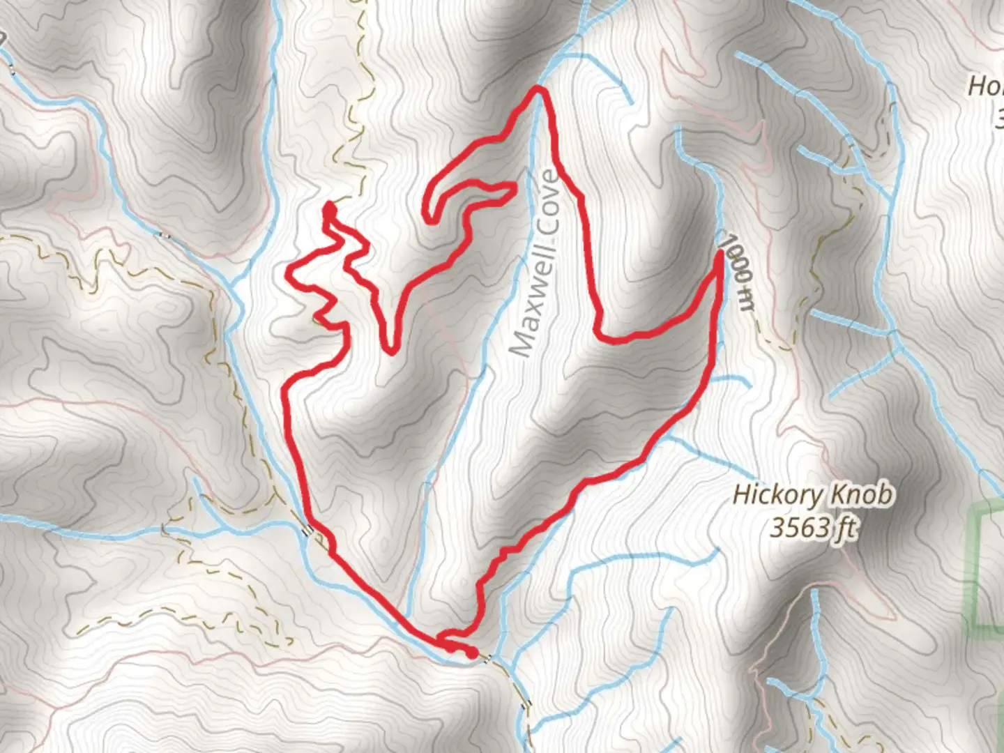 An image depicting the trail Pressley Cove Loop Trail and its surrounding area.
