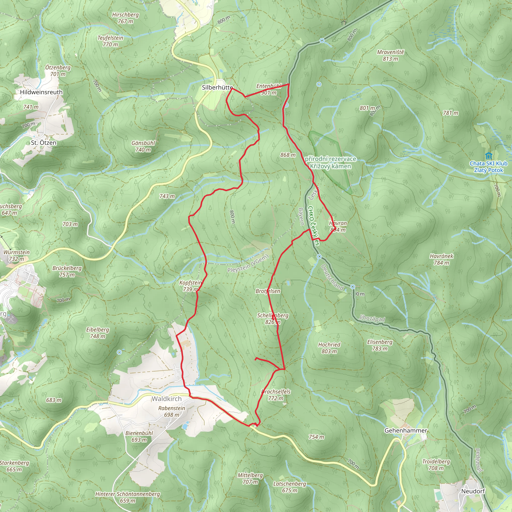 Burg Schellenberg, Entenbuehl and Historicky znak Loop mobile static map