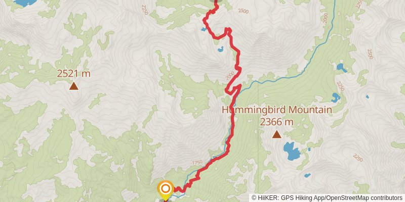 South Wallowas Traverse stage 4 Map