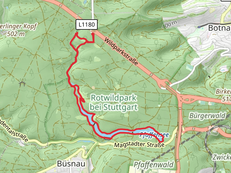 Pfaffensee Loop via Bernhardsbachsträßle