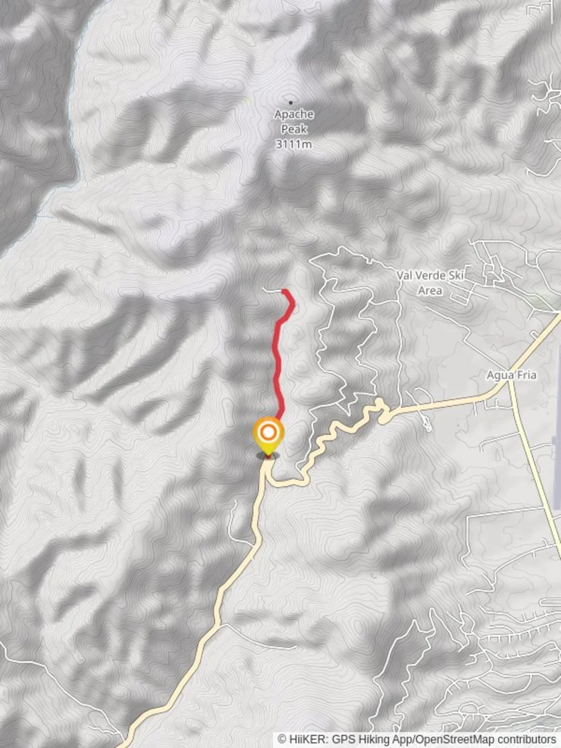 An image depicting the trail Rio Fernando De Taos and its surrounding area.