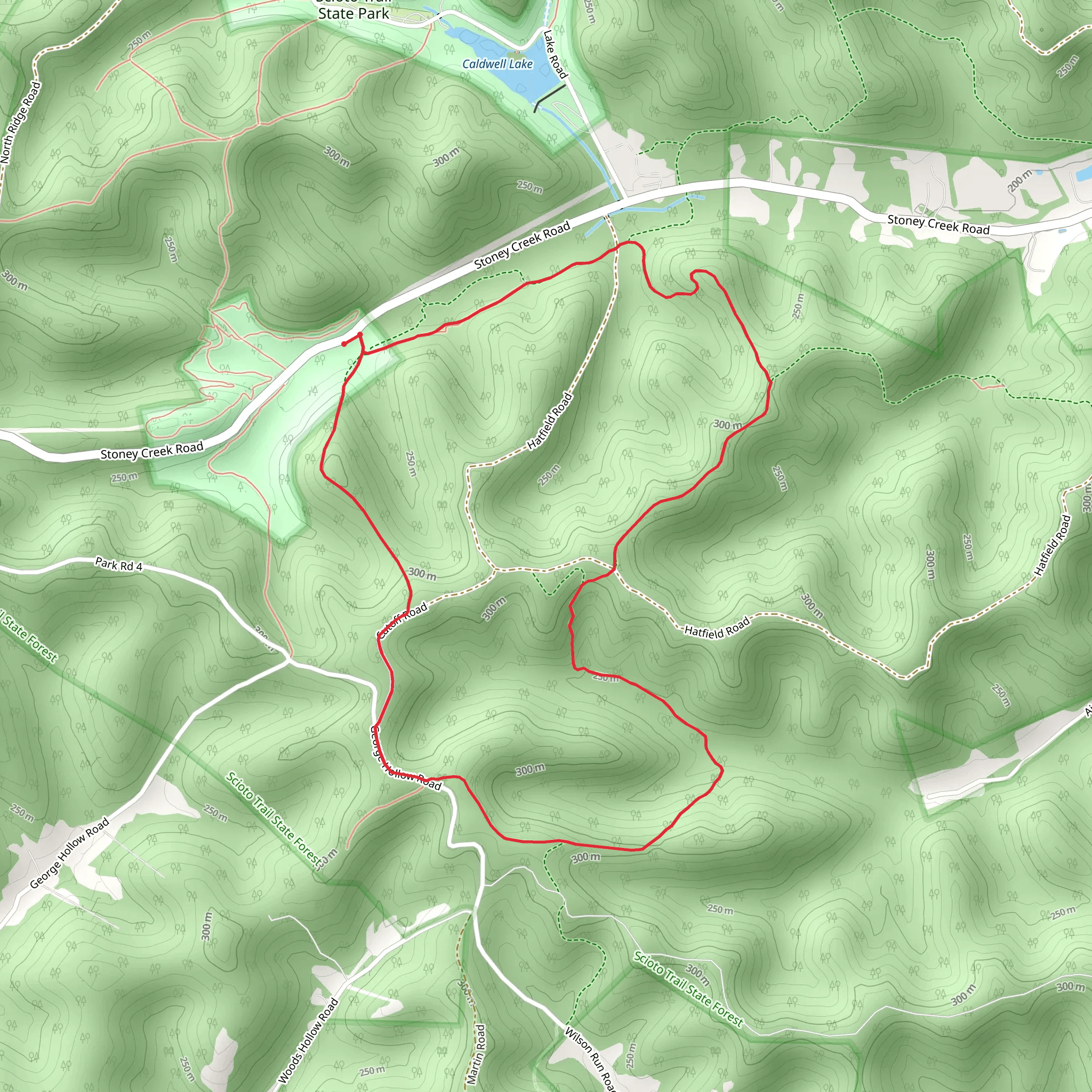 Buckeye Trail and Estep Hollow Loop mobile static map