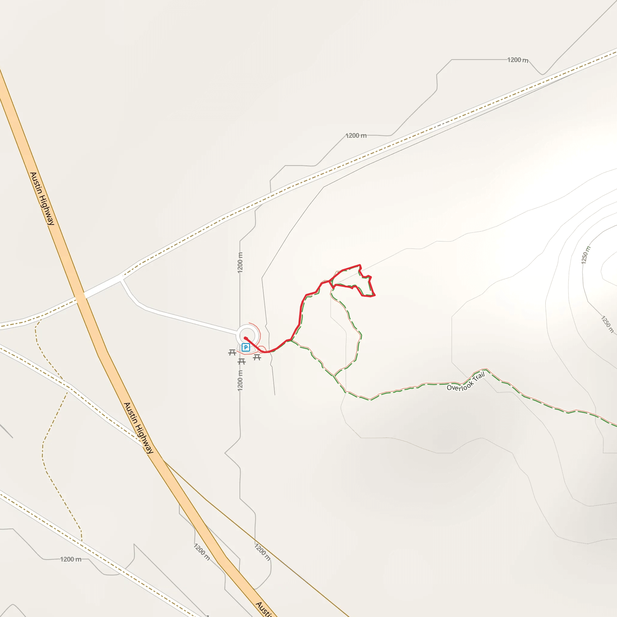 Grimes Point Loop mobile static map