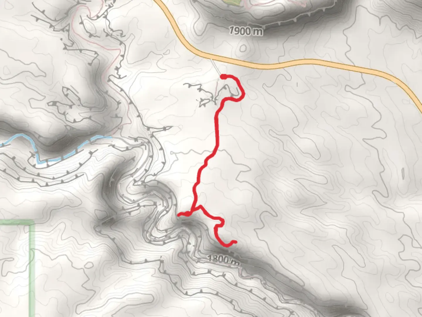 An image depicting the trail Goosenecks Overlook and Sunset Point Overlook and its surrounding area.