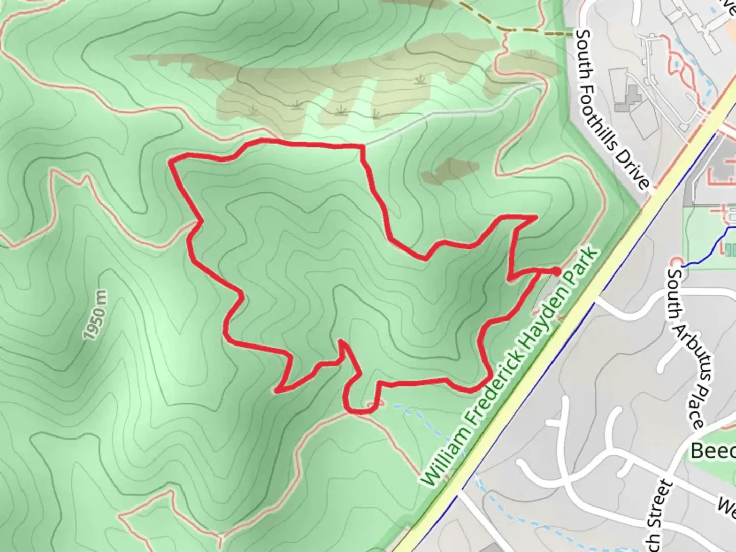 An image depicting the trail John O Hayden and Green Mountain Loop Trail and its surrounding area.