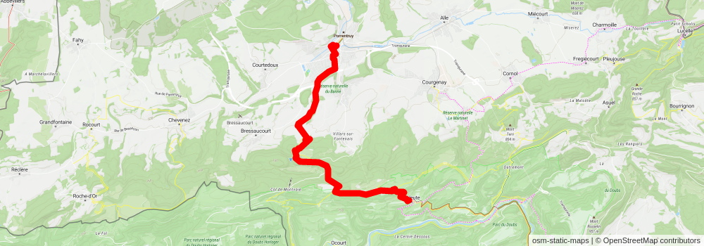 Chemin du Jura stage 3 Map