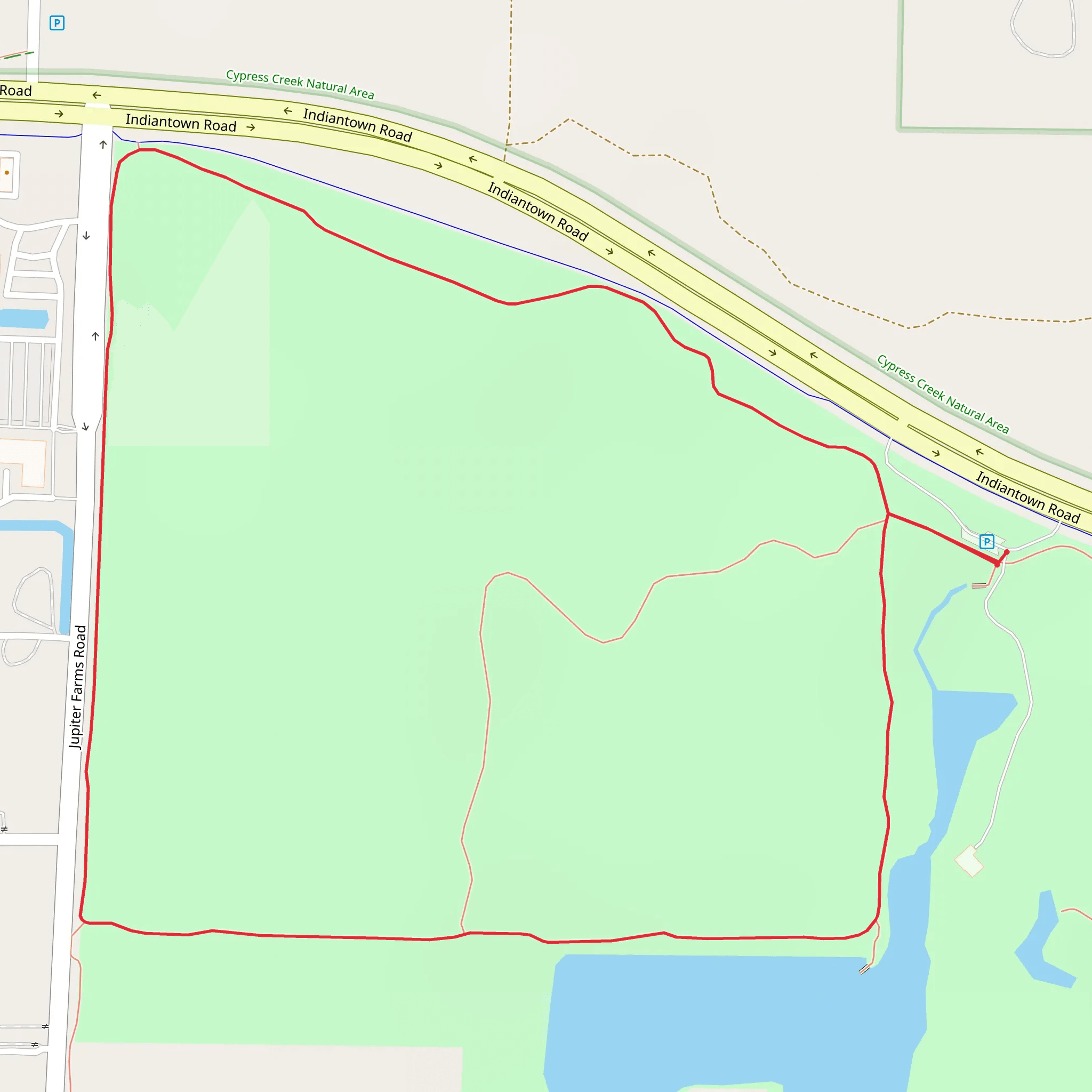 Indiantown Road Loop mobile static map