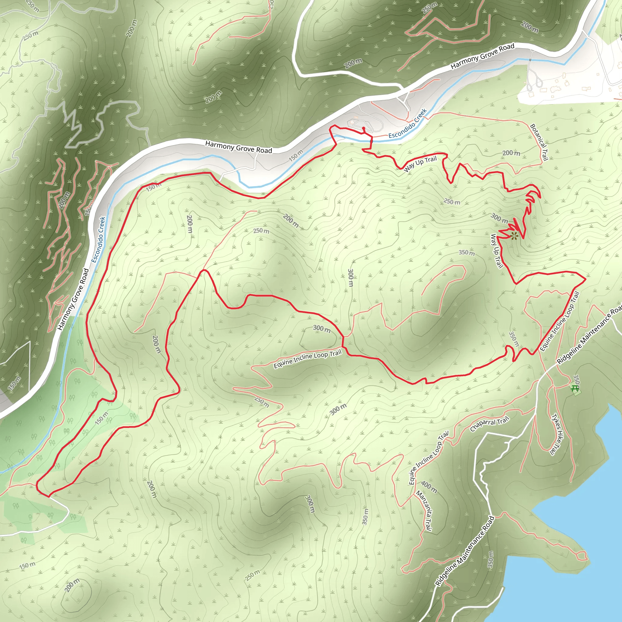 Elfin Forest Recreational Reserve Loop mobile static map