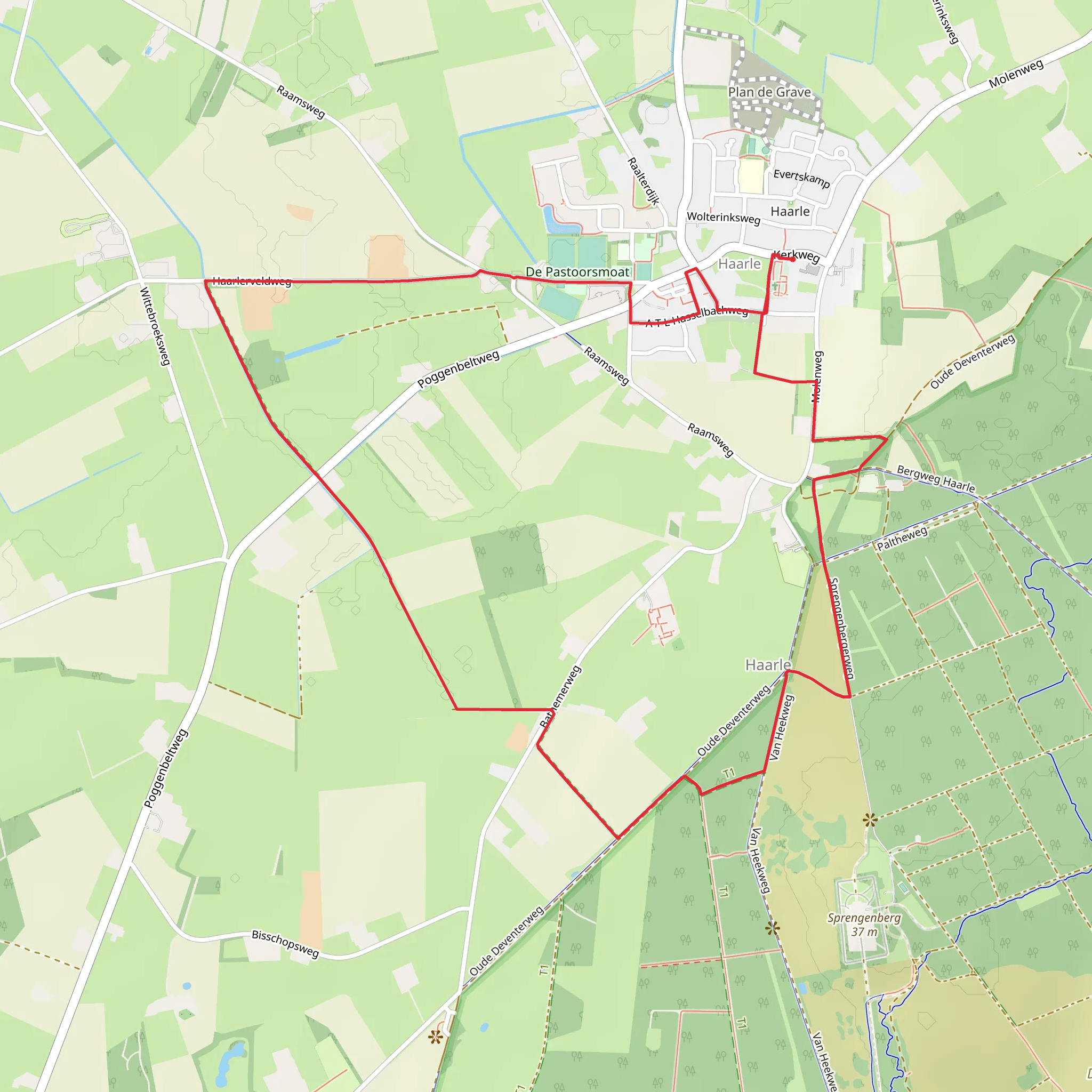 Haarle Loop mobile static map