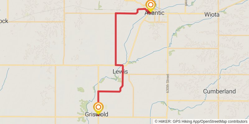 American Discovery Trail North Route stage 159 Map