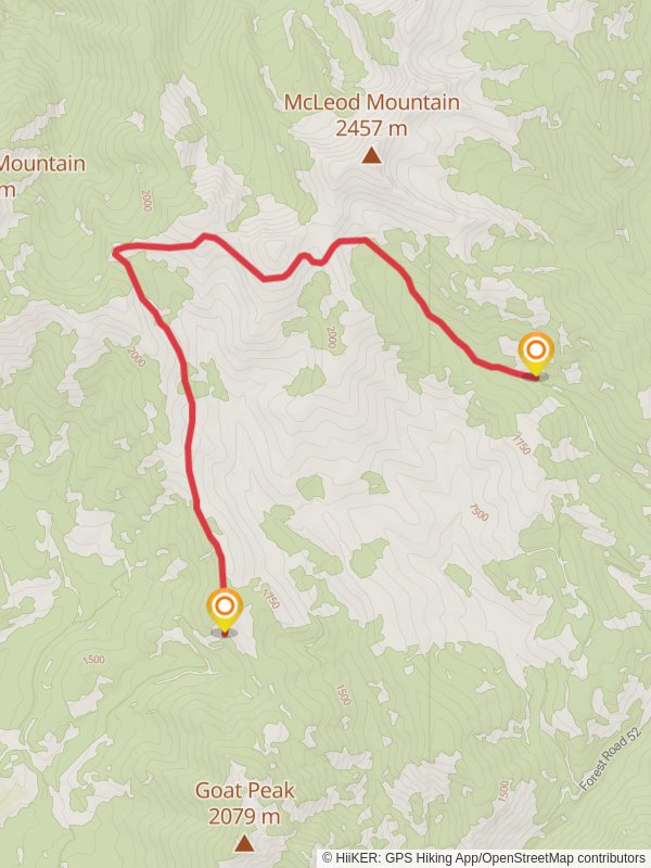 Roundup Creek Trail mobile static map