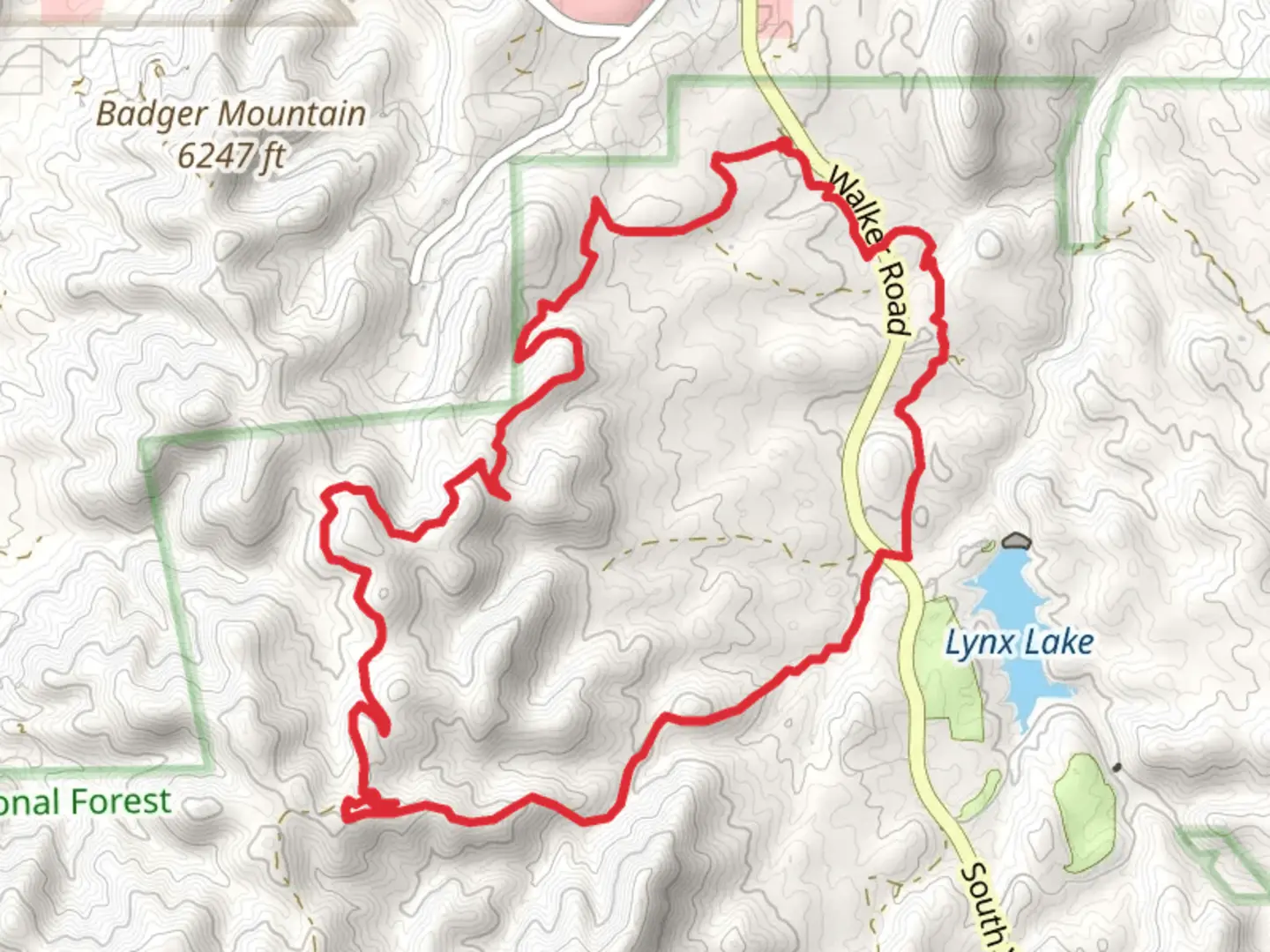 An image depicting the trail Ranch Trail and Homestead Trail Loop and its surrounding area.
