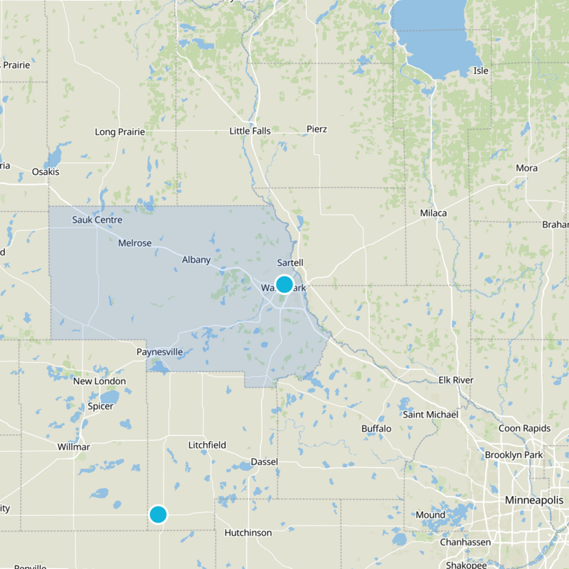 Stearns County Static Map