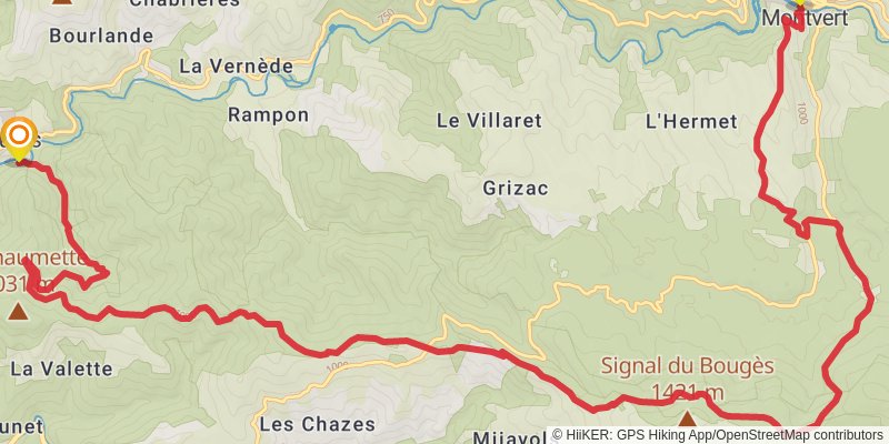 GR70 - Stevenson Trail stage 11 Map