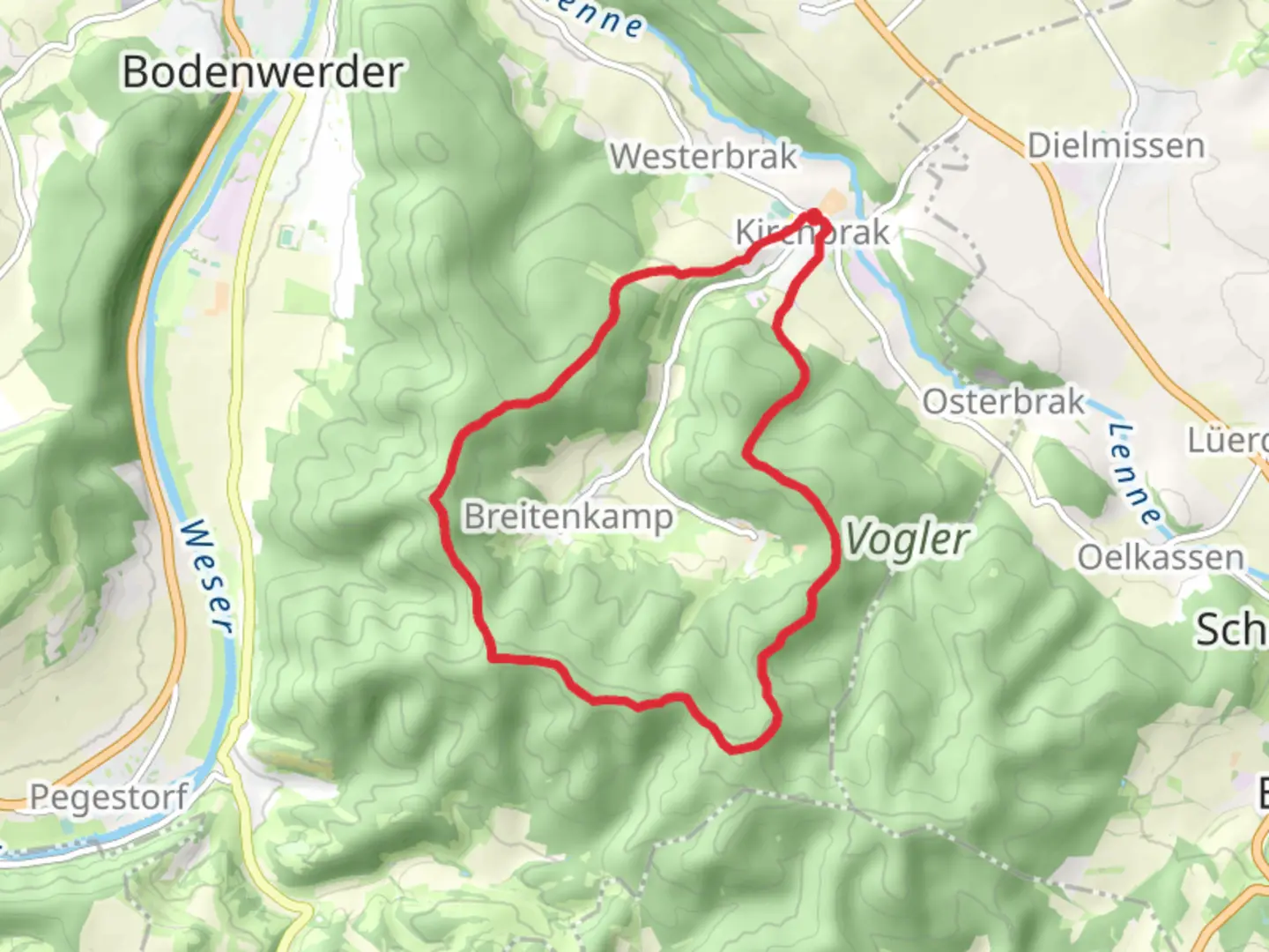 An image depicting the trail Zum Ebersnacken and its surrounding area.