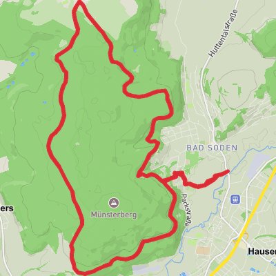 Bad Soden Loop via Reutzenberg mobile static map