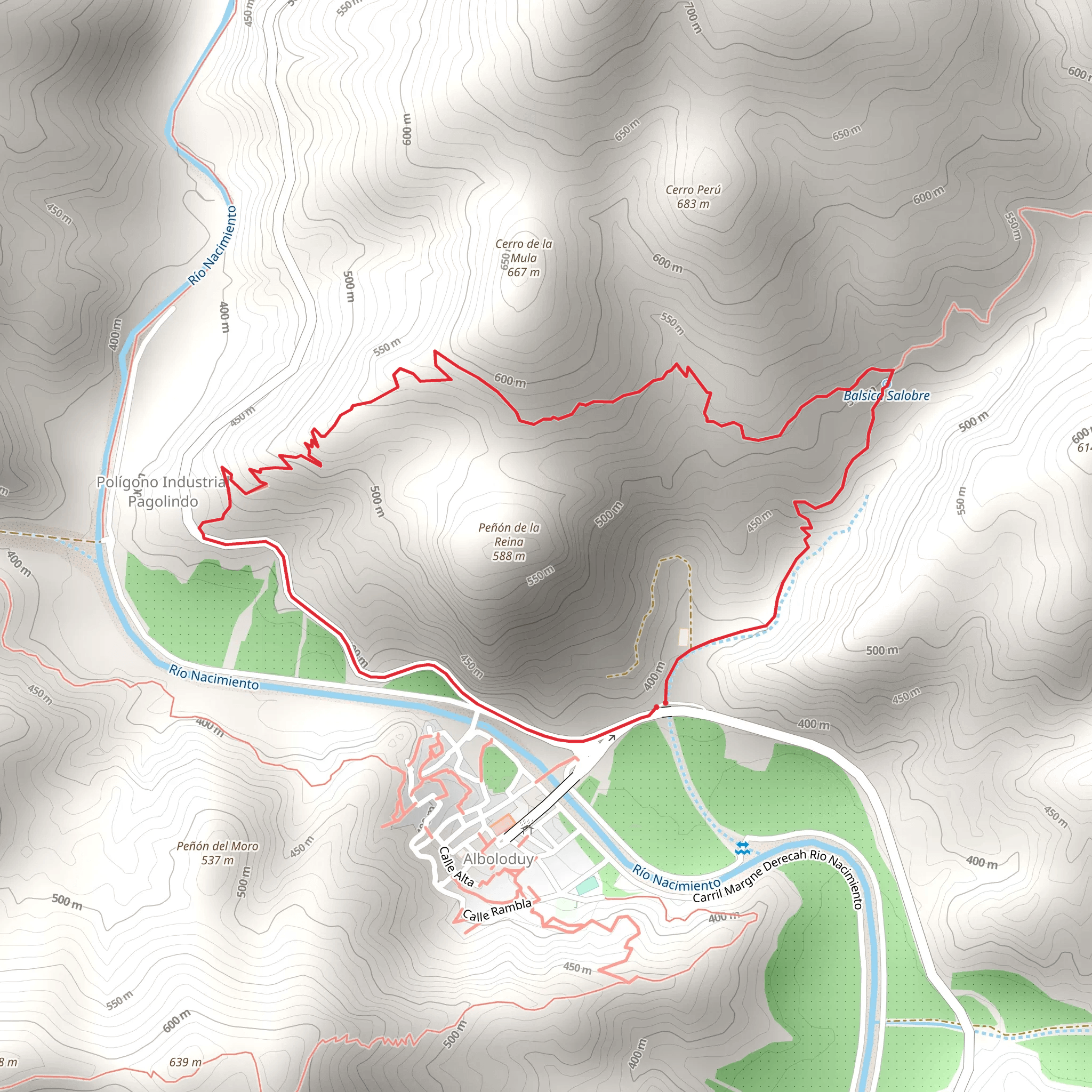 Alcozáyar village mobile static map