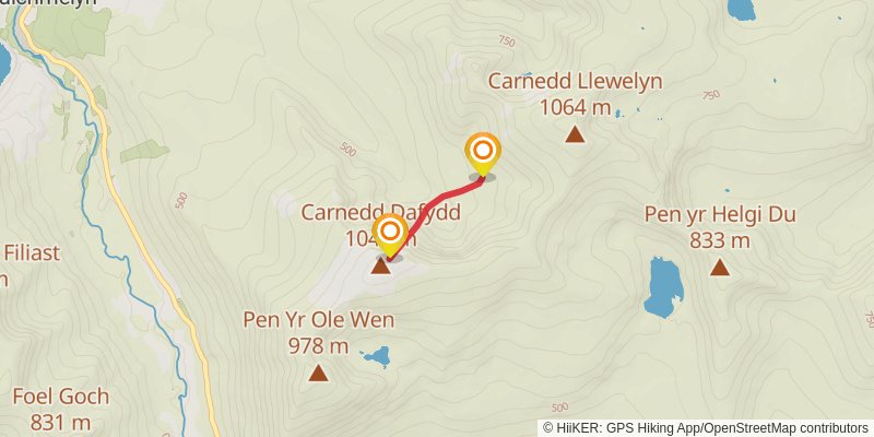 Welsh 3000s Ultra Route stage 2 Map