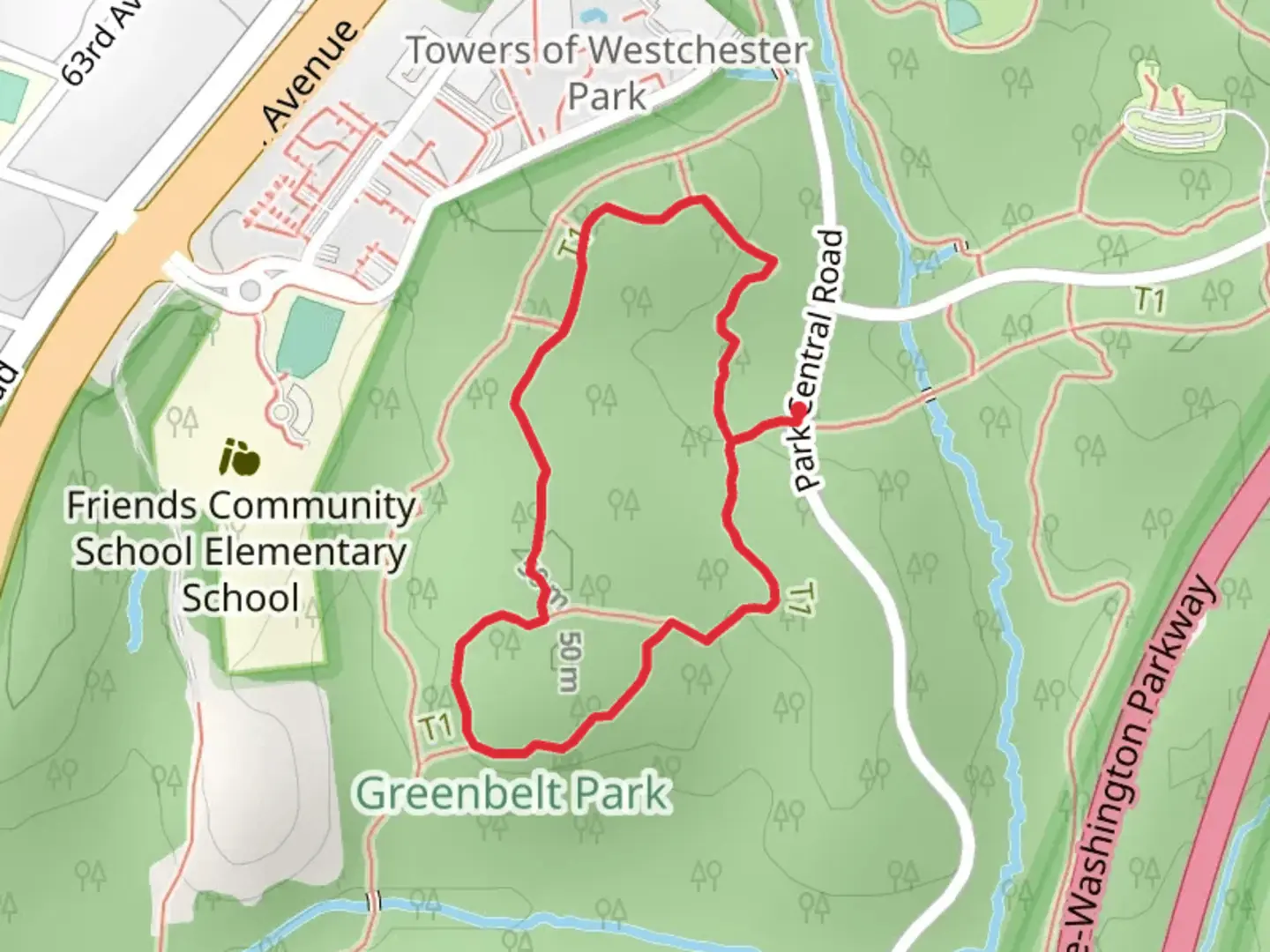 An image depicting the trail Dogwood Loop Trail and its surrounding area.