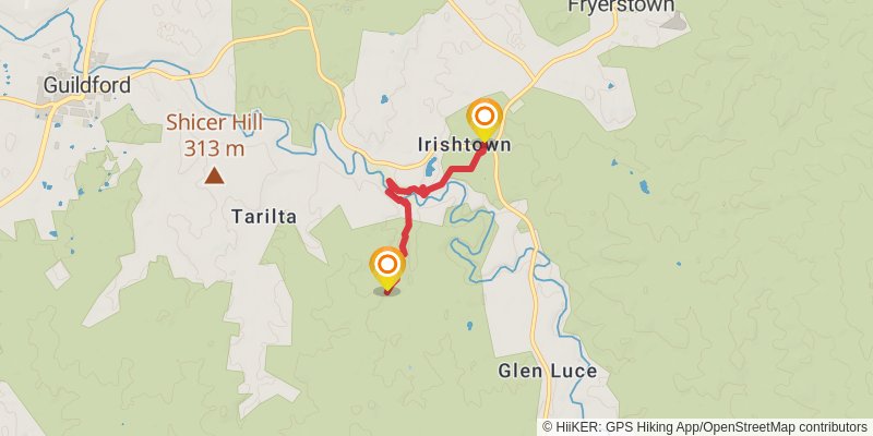 Dry Diggings Track alt 2 Map