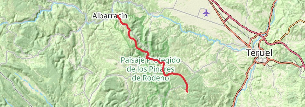 GR 10 Valencia - Portugal - Aragón stage 7 Map