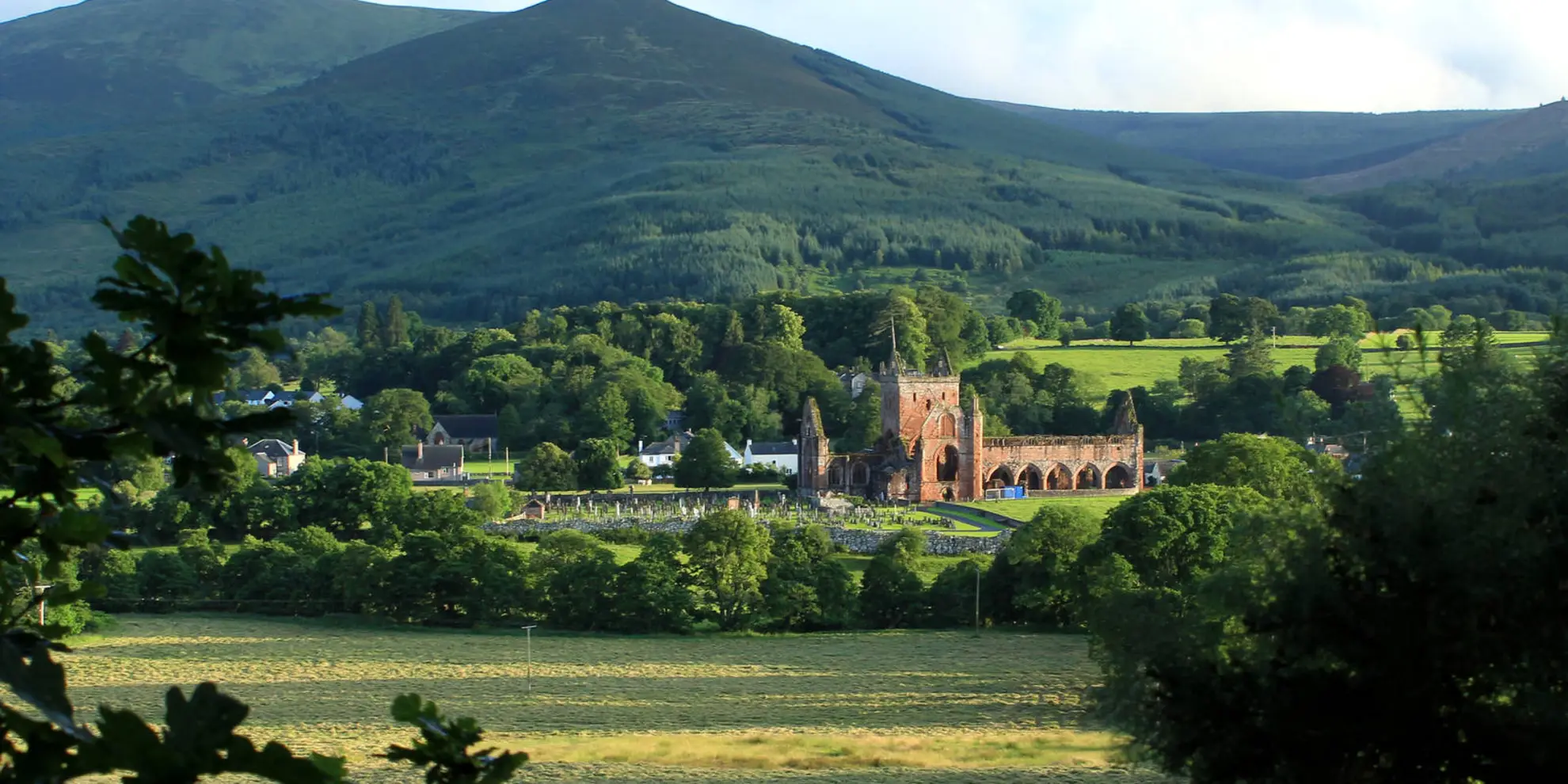An image depicting the trail Criffel Hill Loop from New Abbey and its surrounding area.