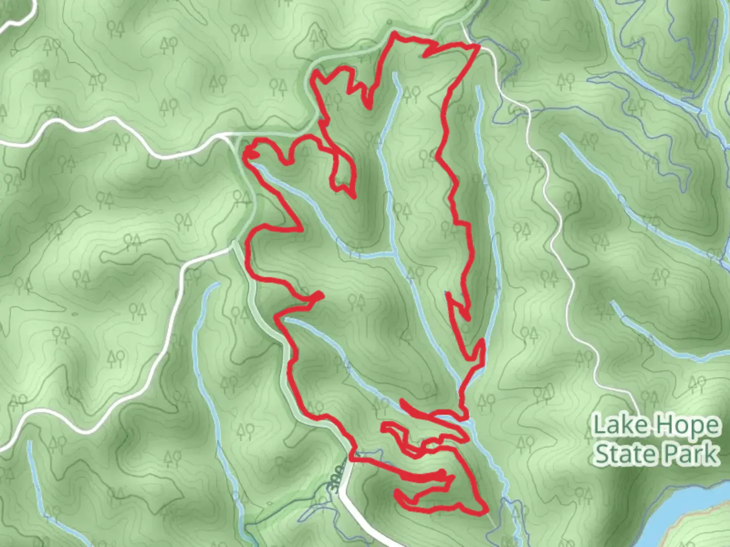 An image depicting the trail Copperhead Loop Trail and its surrounding area.