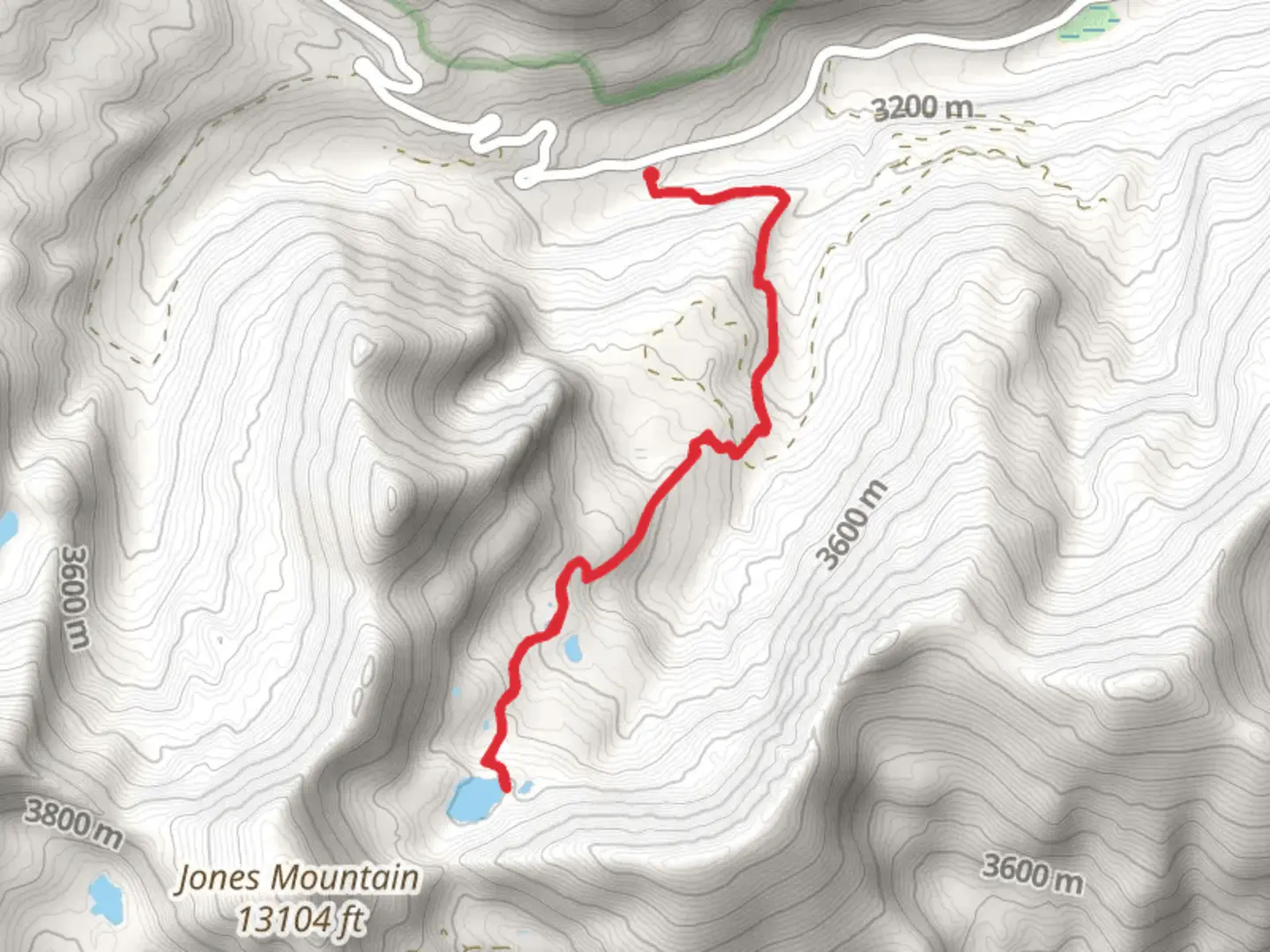 An image depicting the trail Ptarmigan Creek and Ptarmigan Lake Trail and its surrounding area.