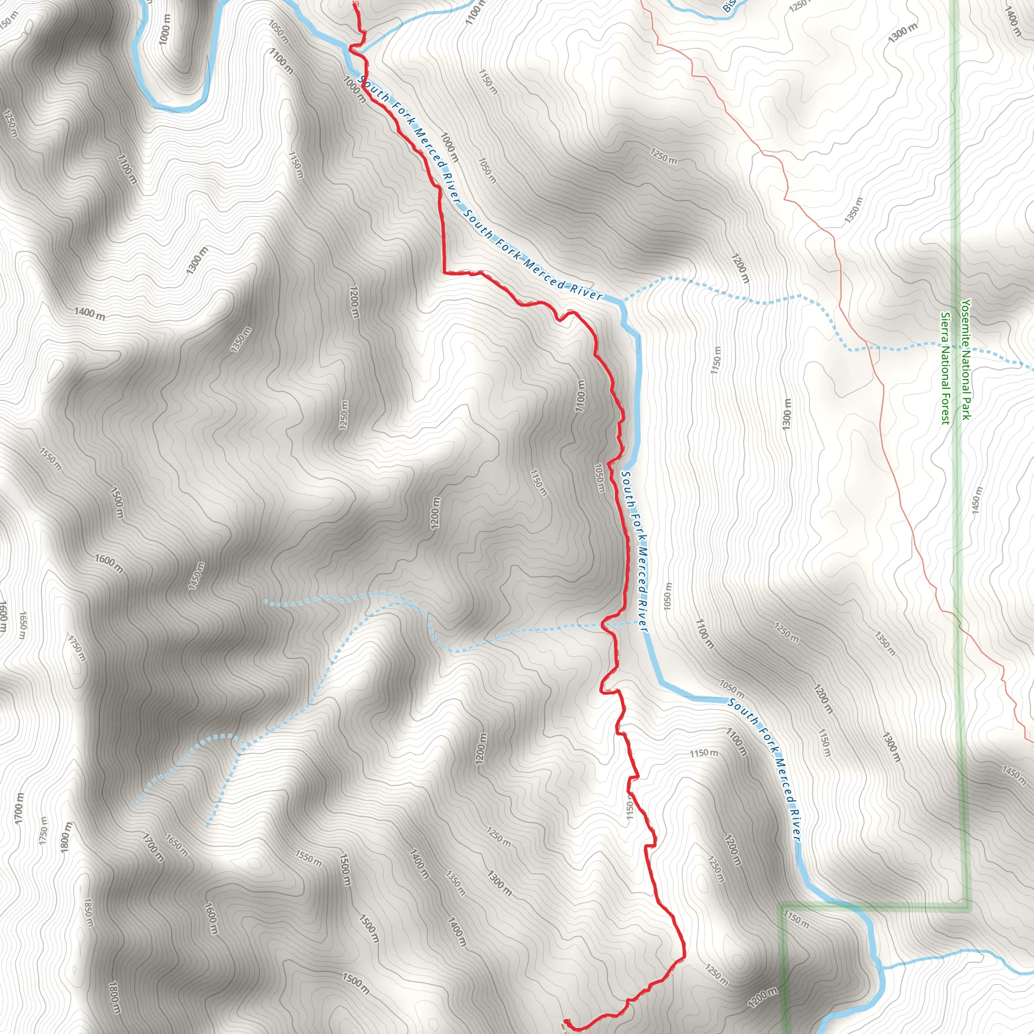 Rush Creek Trail mobile static map