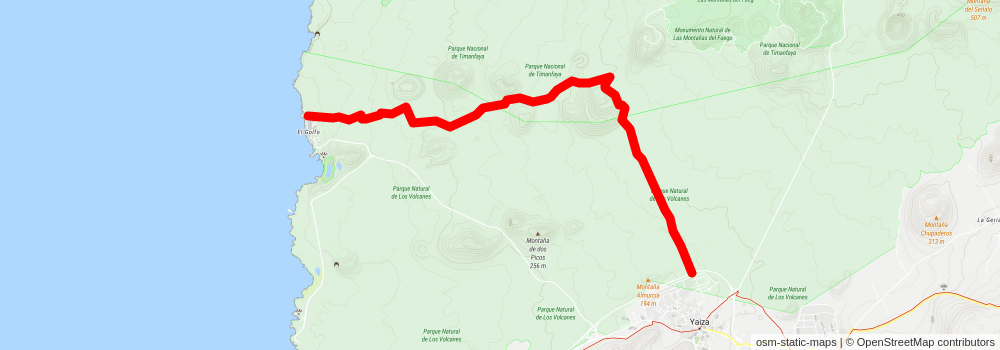 Vuelta a Timanfaya stage 3 Map