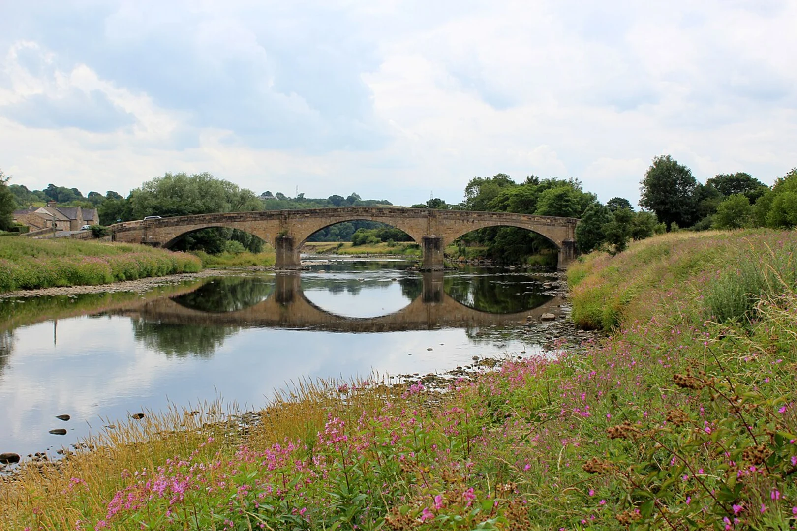 An image depicting the trail Ribchester Roman Museum and Bailey Hall Wood and its surrounding area.