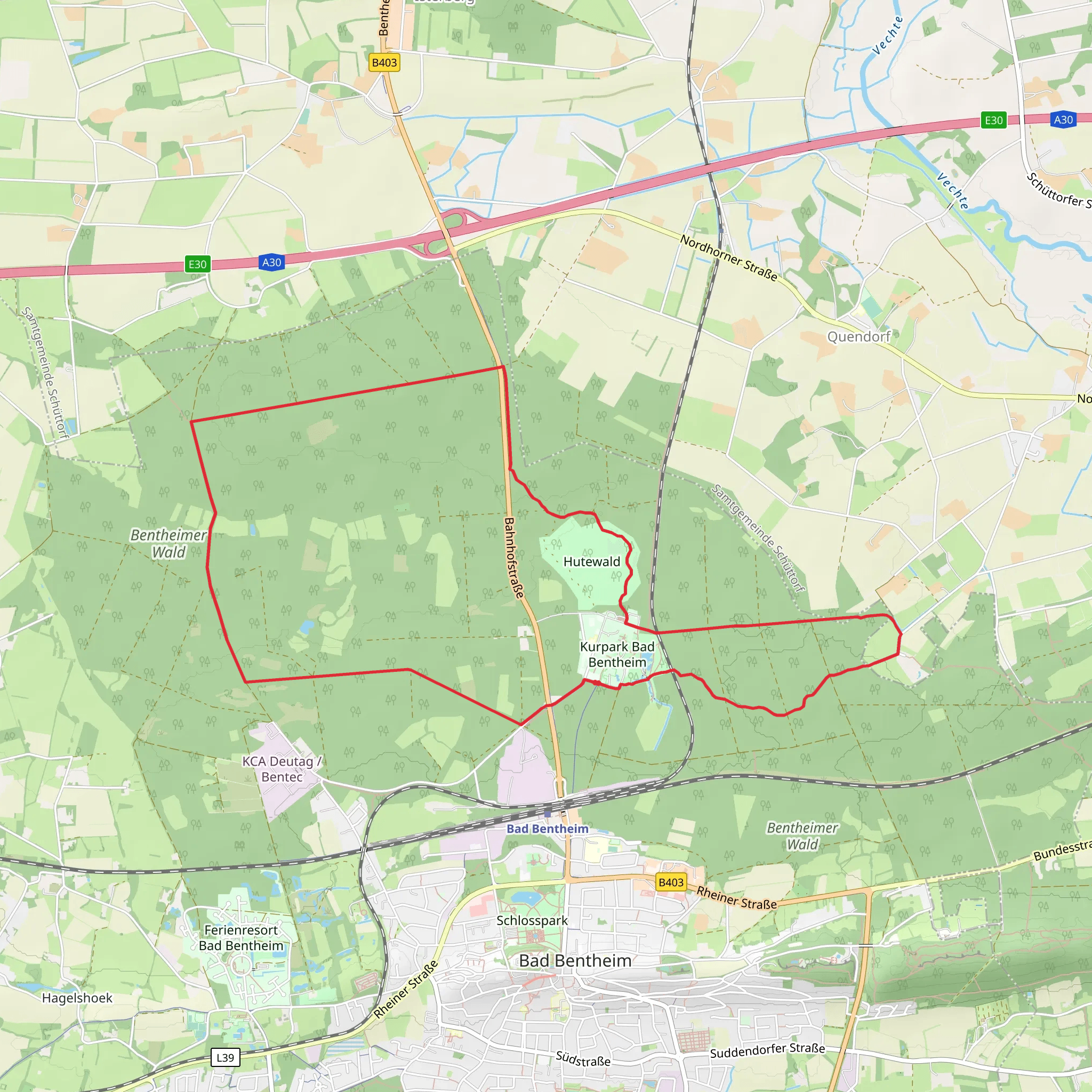 Muenster Bad Bentheim Loop mobile static map