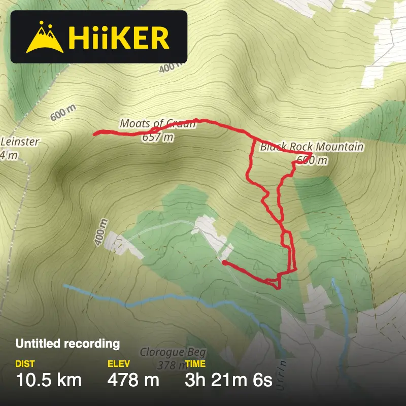 A map preview of the recording Untitled recording.