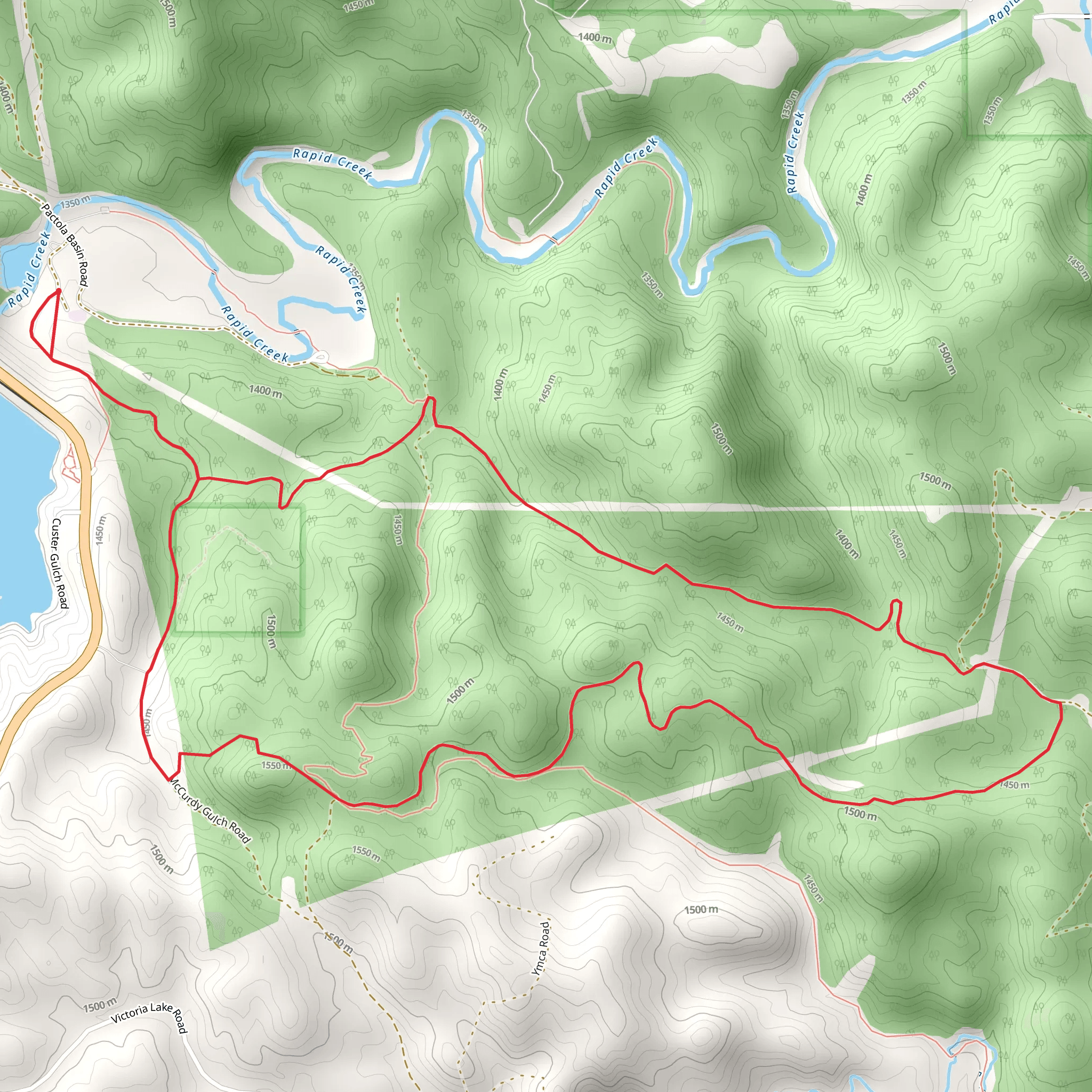 McCurdy Gulch Road Loop mobile static map