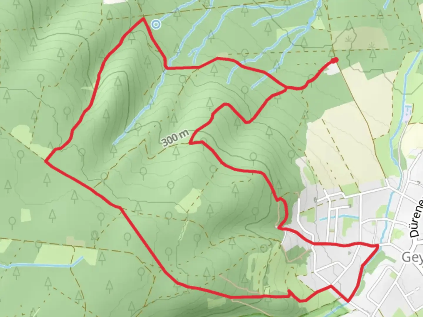 An image depicting the trail Hochwaldweg Loop and its surrounding area.