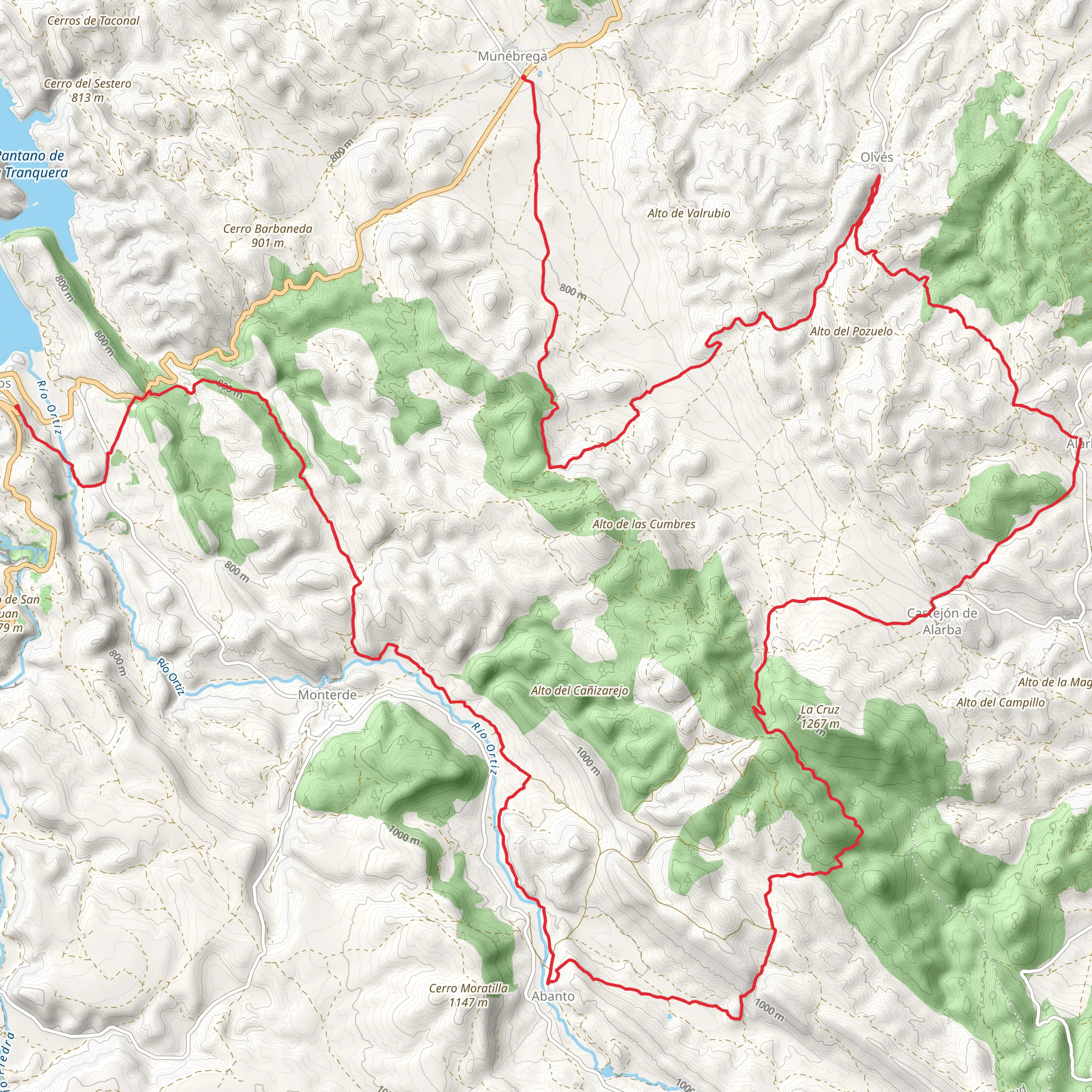 Sierra de Pardos PR Z 92 mobile static map