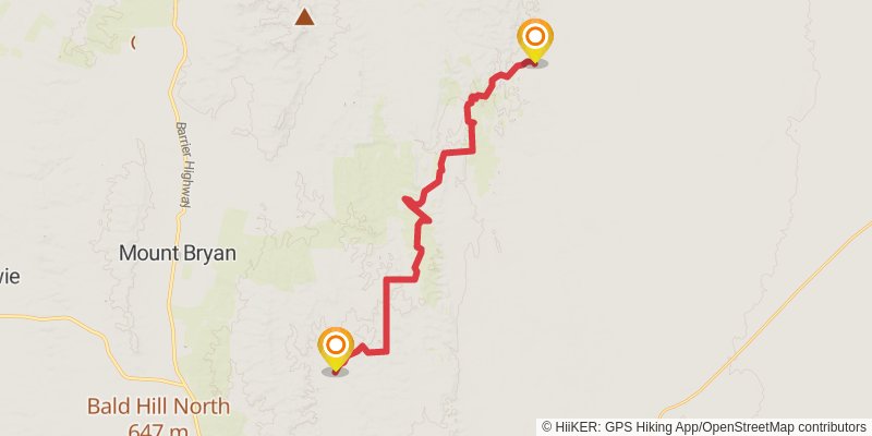 Heysen Trail stage 28 Map